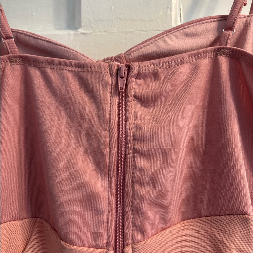 Haute Blush Pink Ruched Corset Bodycon Dress - Picture 5 of 8